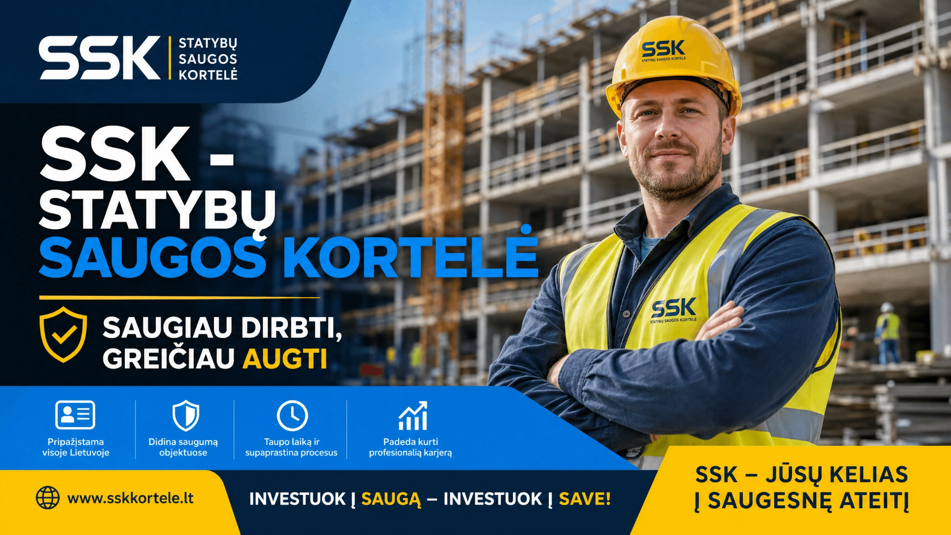 sskortele.lt reklama — SSK — Statybų saugos kortelė | 17 € +PVM
